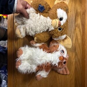 1984 2 GREMLINS MOVIE GIZMO STUFFED ANIMAL TOY VINTAGE ORIGINAL COLLECTIBLE RARE